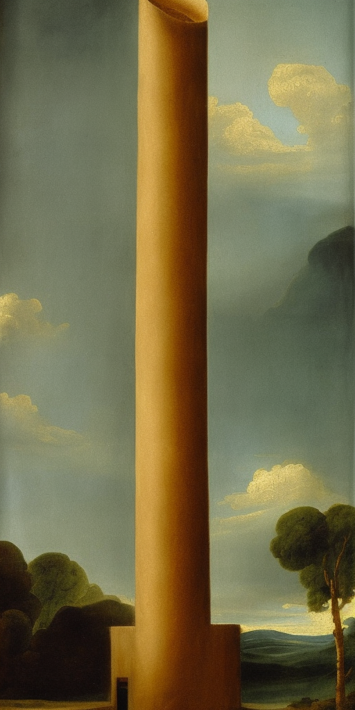 a classicism painting of a phallus