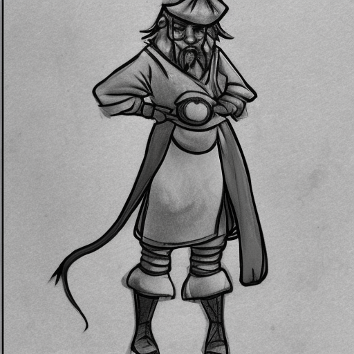 traditional character design potionmaster