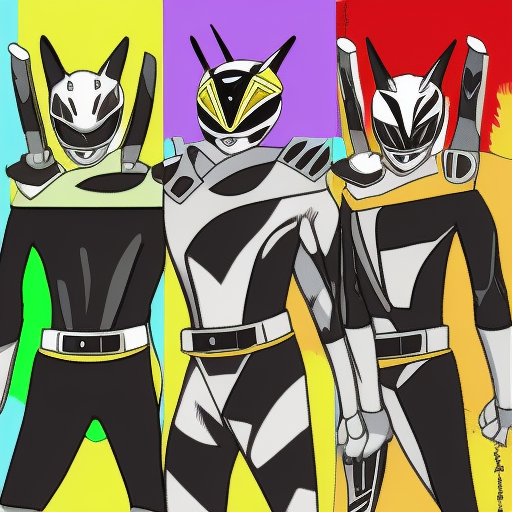 Super high quality Power Ranger outfit, in the style of Bleach. 