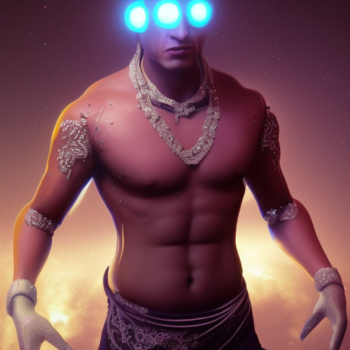 shahrukh khan from pathan, fullbody, ultra high detailed, glowing lights, oil painting, beeple, unreal 5, daz, hyperrealistic, octane render, rpg portrait, dynamic lighting, fantasy art, beautiful face