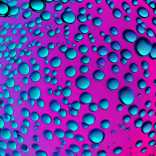 Whimsical teal pink and purple bubbles, 4k hdr