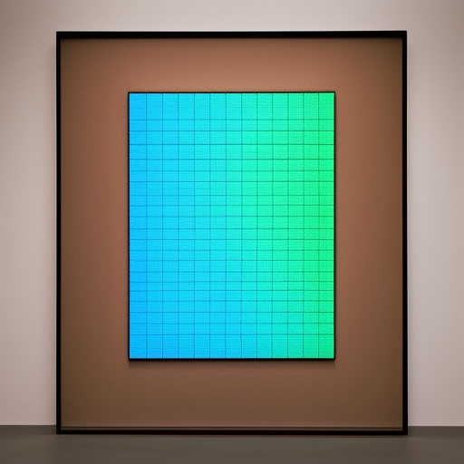 "agnes martin" photorealistic "fuzzy logic" cubes building color sunshine