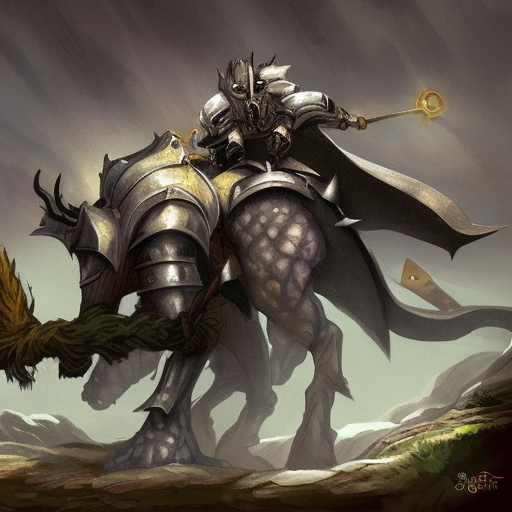 fantasy art, dungeons and dragons, knight fighting a giant troll, digital painting style