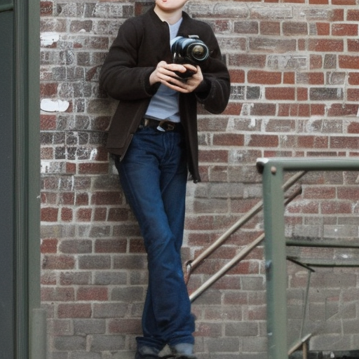 peter parker taking pictures.