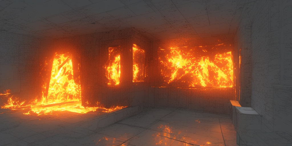 a artstation of Burning from the inside