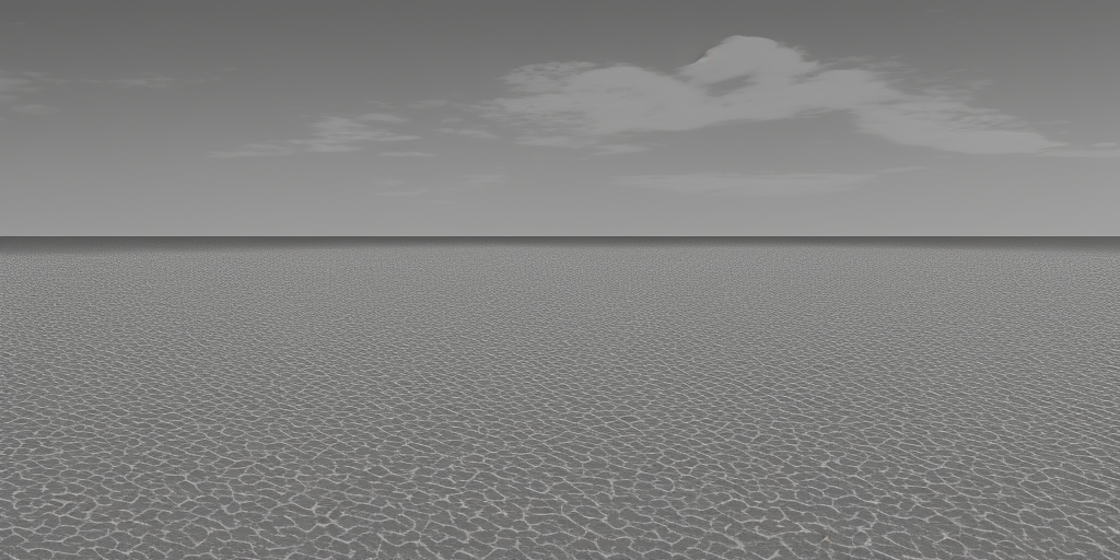 3d rendering #Spiekeroog #Sandbank #Grayscale #Island #Sea