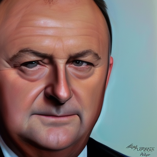 closeup portrait by alex ross of anthony albanese