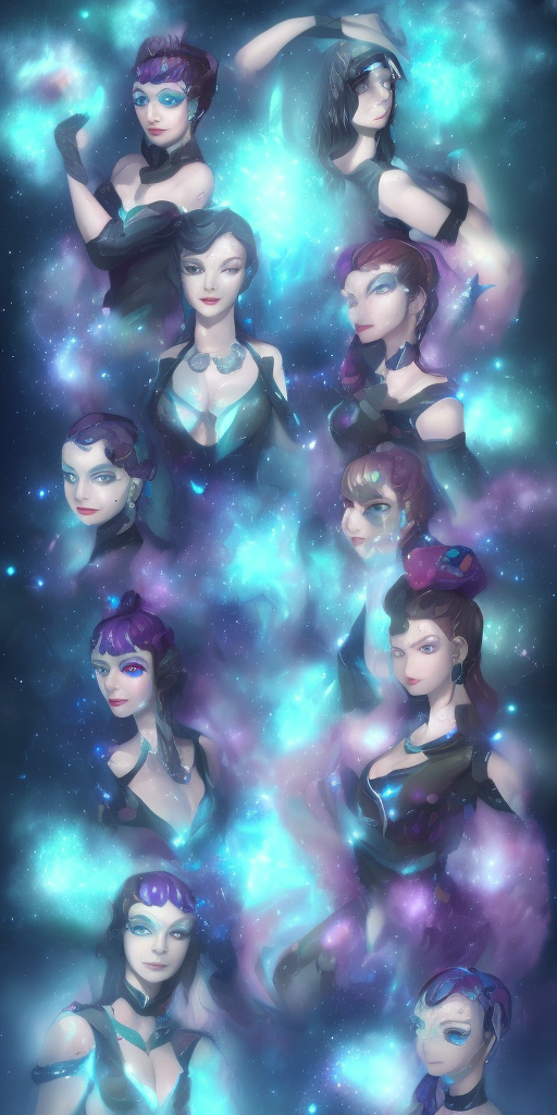 a artstation of Pleiades and Stardust 