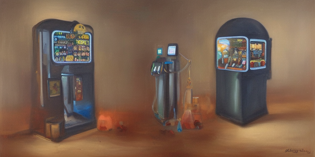 a oil painting of a Doonsday Machine