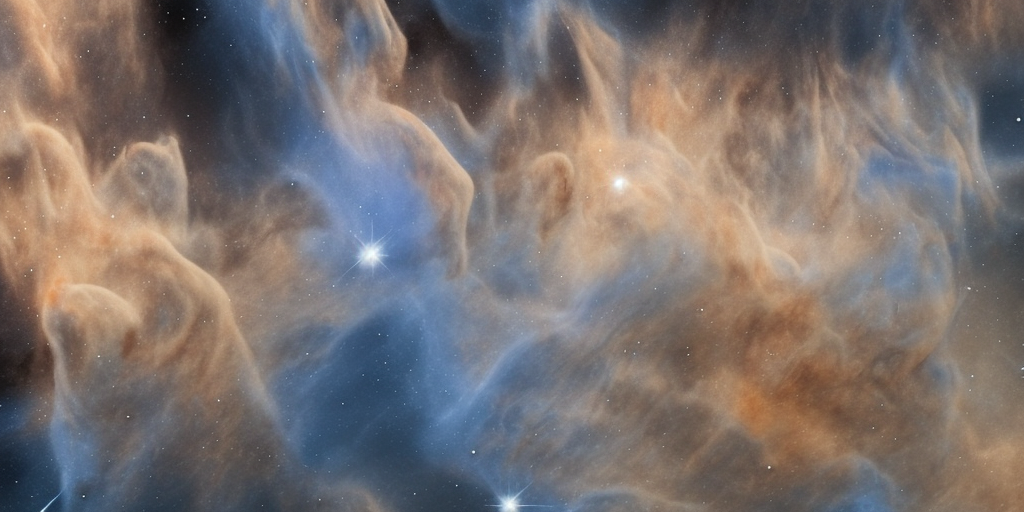 a 3d rendering of Wisps Surrounding the Horsehead Nebula 