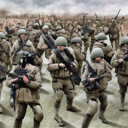 England army invades USA. Hyper realistic Ridley Scott style