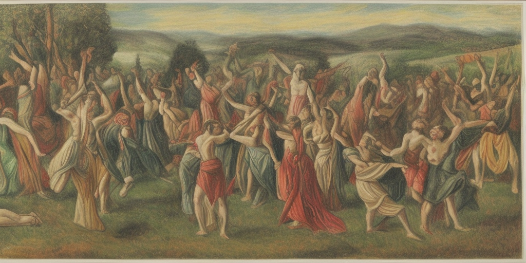 a drawing of The Rite of Spring
