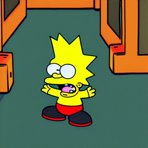 Bart Simpson in the matrix