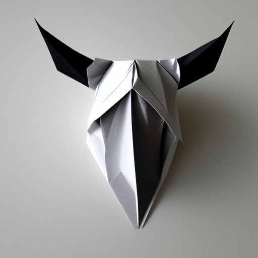 origami |[ANIMAL]| head, zoomed out far, 8k, paper texture, simple background