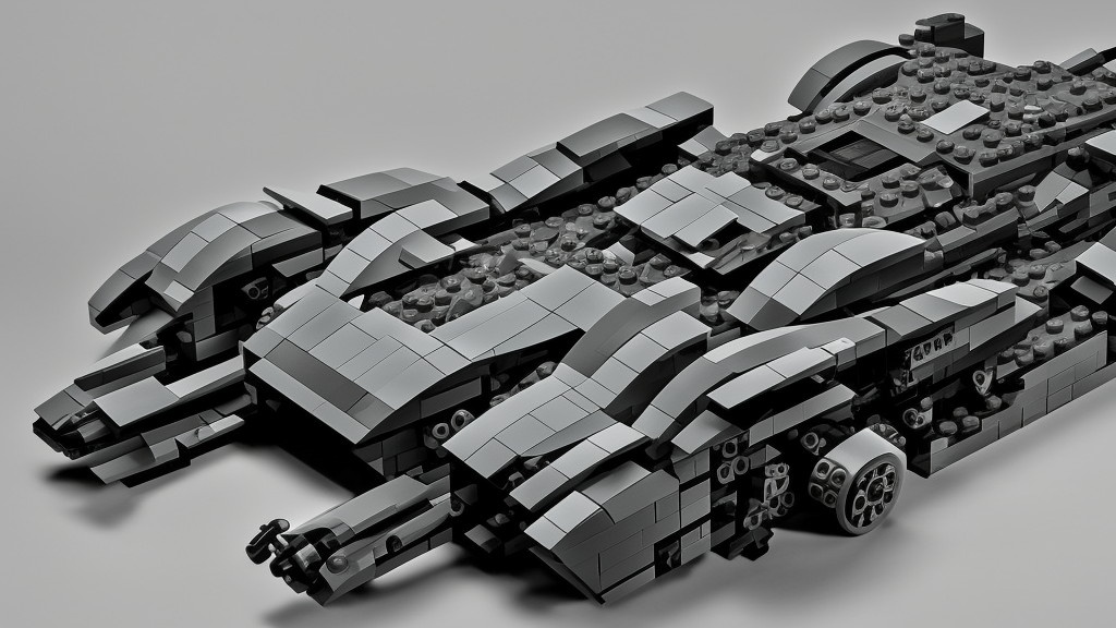 a lego batmobile imagined by craig mullins
