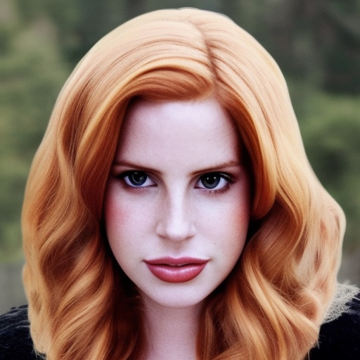 Short Strawberry blonde  Hair Lana Del Rey as Dean Winchester Supernatural