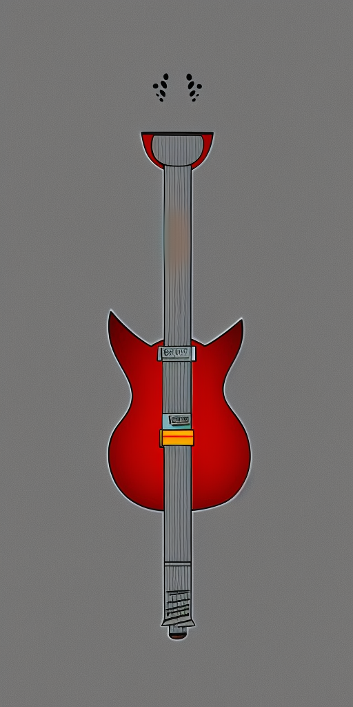 a 3d rendering of a Rocket-Guitar-Microphone-Transformer