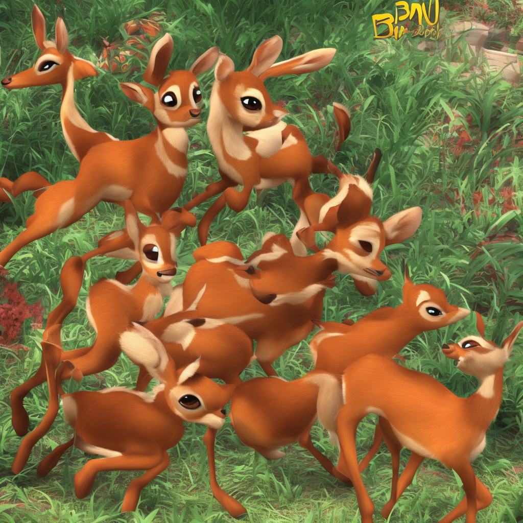 a 3d rendering of Bambi Goreng #1 (2008-2012)