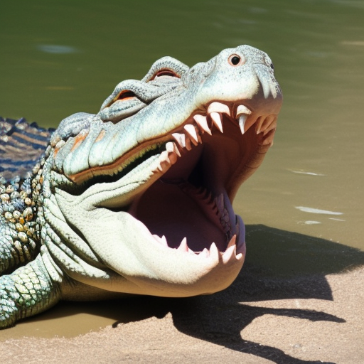 laughing crocodile