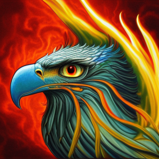 a picture of a phoenix, an airbrush painting, inspired by Sylvia Snowden, deviantart contest winner, highly detailed fire tendrils, painttoolsai, panoramic anamorphic, eros and thanatos, reference sheet, red shift render, drogon, protective, profile picture 1024px, eagle, digital painting, by Stanley Artgerm Lau, Sakimichan, WLOP and Rossdraws, digtial painting, trending on ArtStation, SFW version