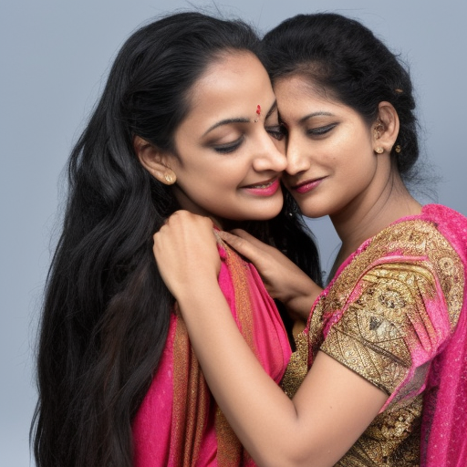 two actress India woman kissing 