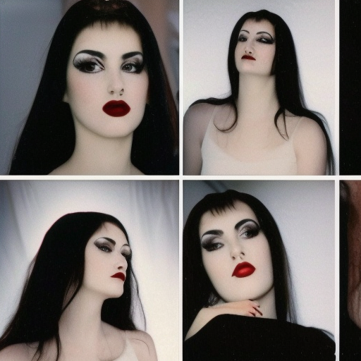 Real video footage taken from the 1990s of a pretty, goth, gorgeous, ethereal woman with real facial features, real, real face, 1998