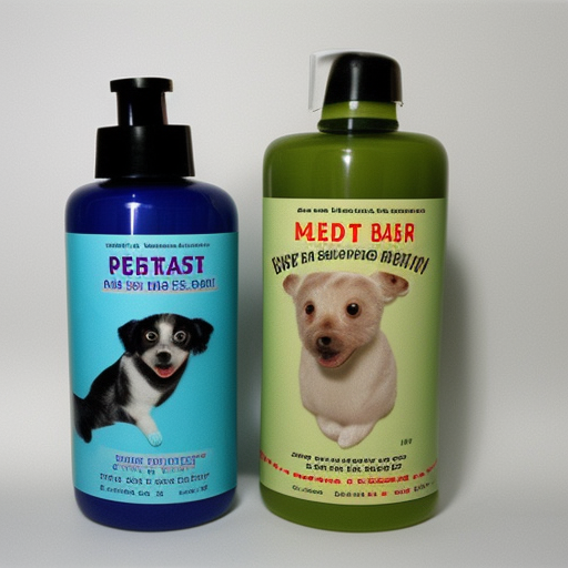 retro pet shampoo packaging