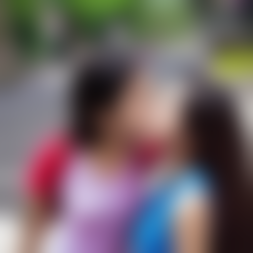 two teenage malaysia girl kissing at cinema 