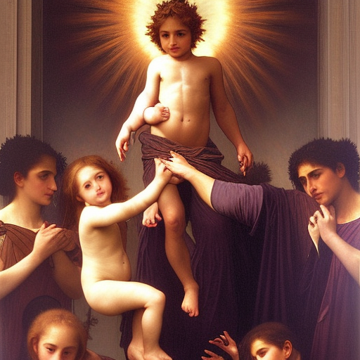 hyperrealist highly detailed catholic painting of father, son and holy spirit  in the sky, Art by William Adolphe Bouguereau,, Art by William Adolphe Bouguereau,, by Annie Swynnerton and Tino Rodriguez and Maxfield Parrish, elaborately costumed, rich color, dramatic cinematic lighting, extremely detailed, radiating atomic neon corals, concept art pascal blanche dramatic studio lighting 8k wide angle shallow depth of field, Art by William Adolphe Bouguereau, extreme detailed and hyperrealistic