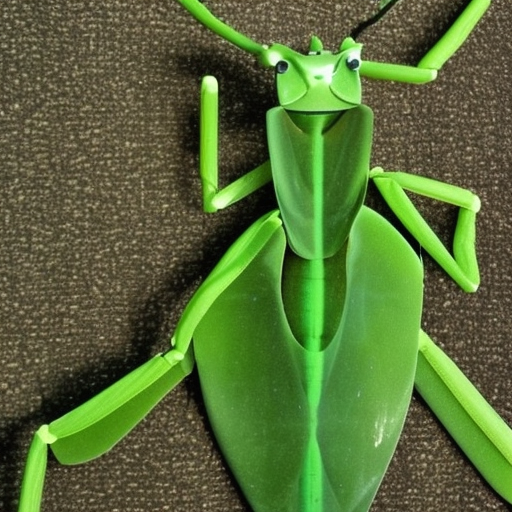 green human sized mantis