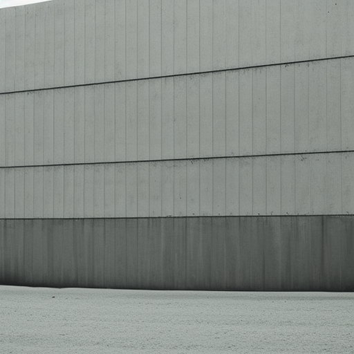agnes martin concrete building brutalist photoreal