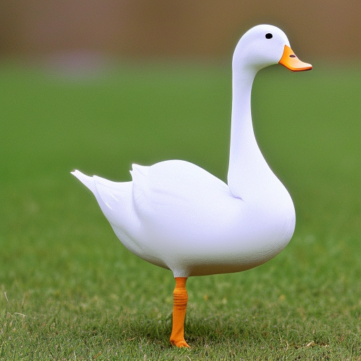 a pure white call duck