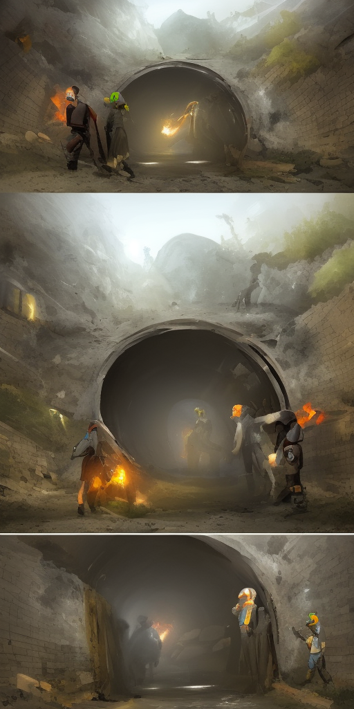 a artstation of What really happened to the tunnel? 