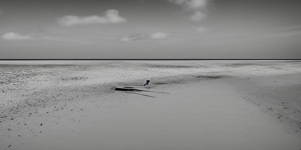 Spiekeroog #Grayscale #Island #Sea #Sandbank 