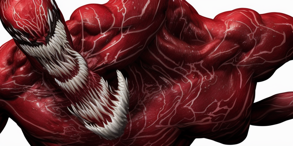 a 3d rendering of Carnage Venom

