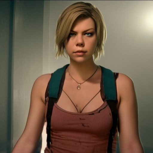 Blonde Lauren Cohan as Alice Resident Evil