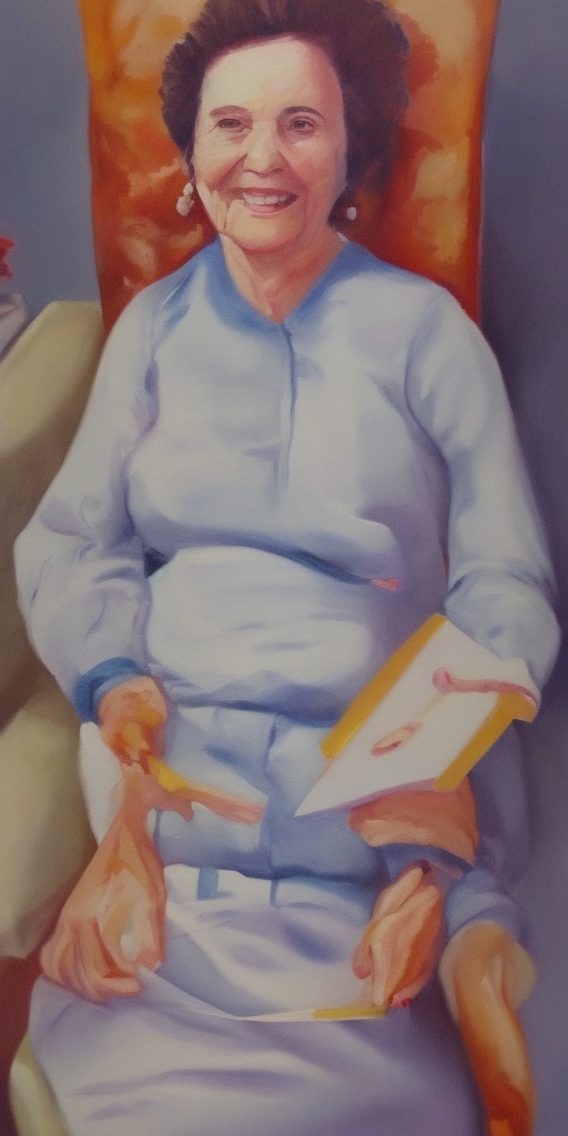 a painting of Dear mother-in-law, I was very happy about the birthday gift that I found in our mailbox after our Easter excursion and would like to take this opportunity to thank you very much.