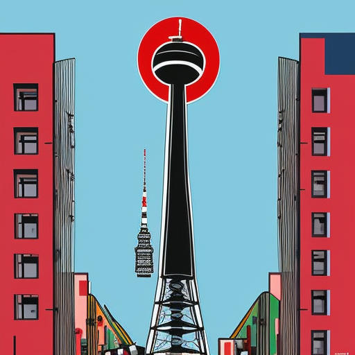 Berlin tv-tower pop art