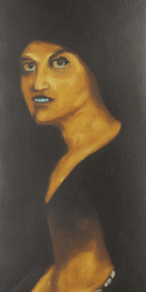 a oil Painting of Black Gild