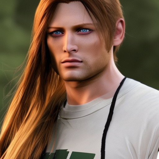 long light hair, green eyes jensen ackles Leon Kennedy resident evil 6