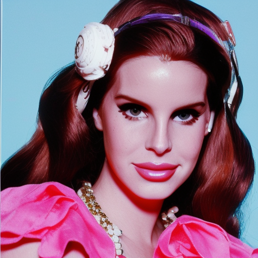 Lana Del Rey as a 80's Barbie Doll