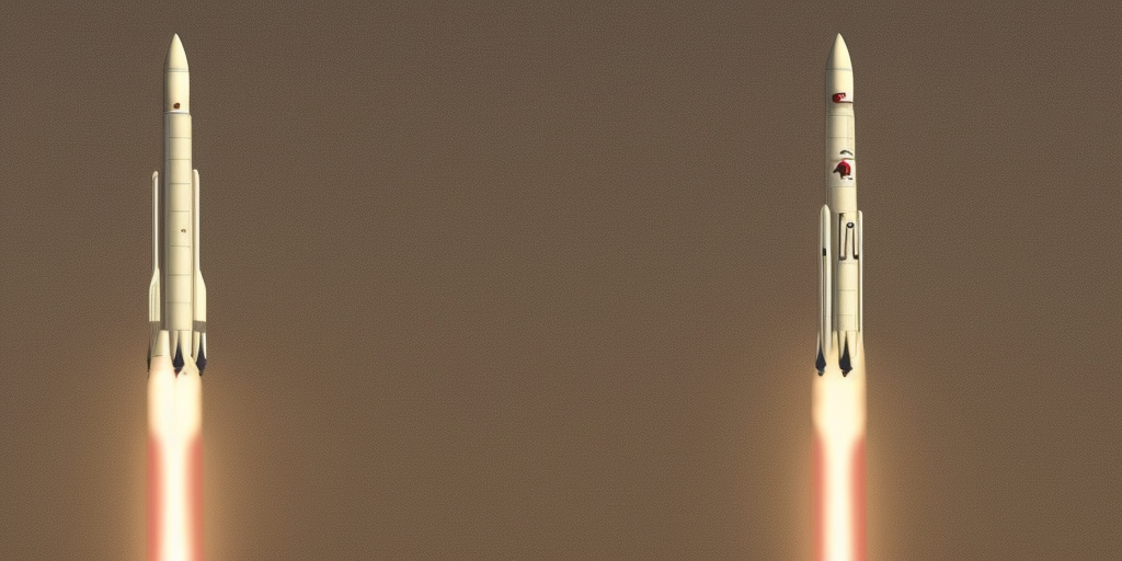 a drawing of A rocket turns into a phallus