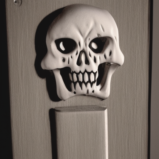 Skeleton in the closet engraving scary 