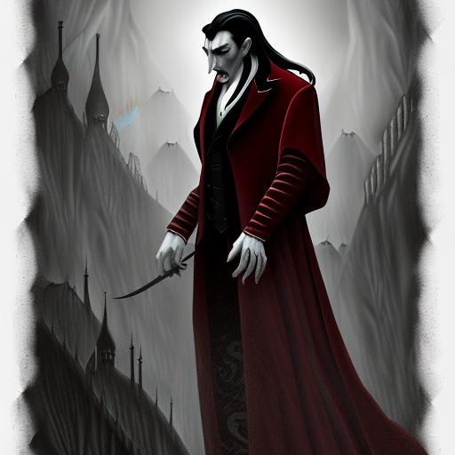 the legend of count dracula in roblox, illustration, very detailed, fantasy, dramatic, intricate, elegant, highly detailed, digital painting, artstation, concept art, smooth, sharp focus, illustration, art by Gustave Dore, octane render