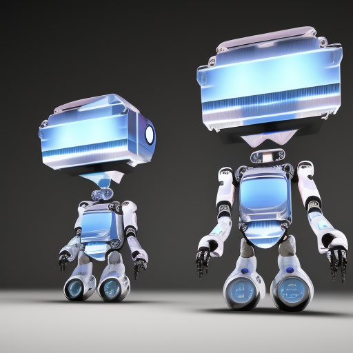 three beautiful ai robots, simetric, landscape, not cutted
