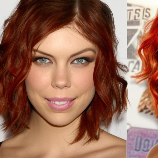 Red Hair Lauren Cohan mixed with Troy Baker