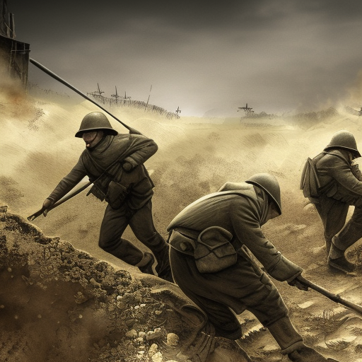 4k game art of trench warfare game 