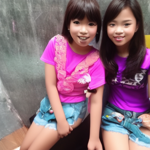 two preteens idol melayu girl 
