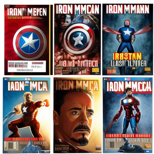 captain america the last avenger, and iron man comics.