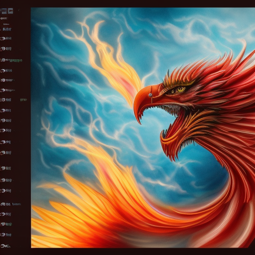 a picture of a phoenix, an airbrush painting, inspired by Sylvia Snowden, deviantart contest winner, highly detailed fire tendrils, painttoolsai, panoramic anamorphic, eros and thanatos, reference sheet, red shift render, drogon, protective, profile picture 1024px, eagle